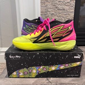 PUMA Rick & Morty MB.01 “not from this world” multicolor basketball shoe